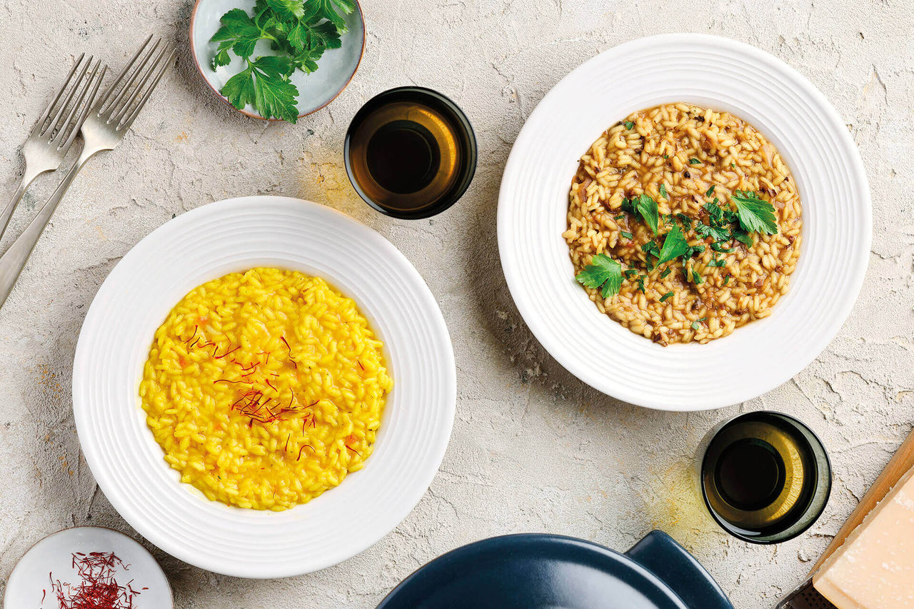 Two types of Risotto Italian style