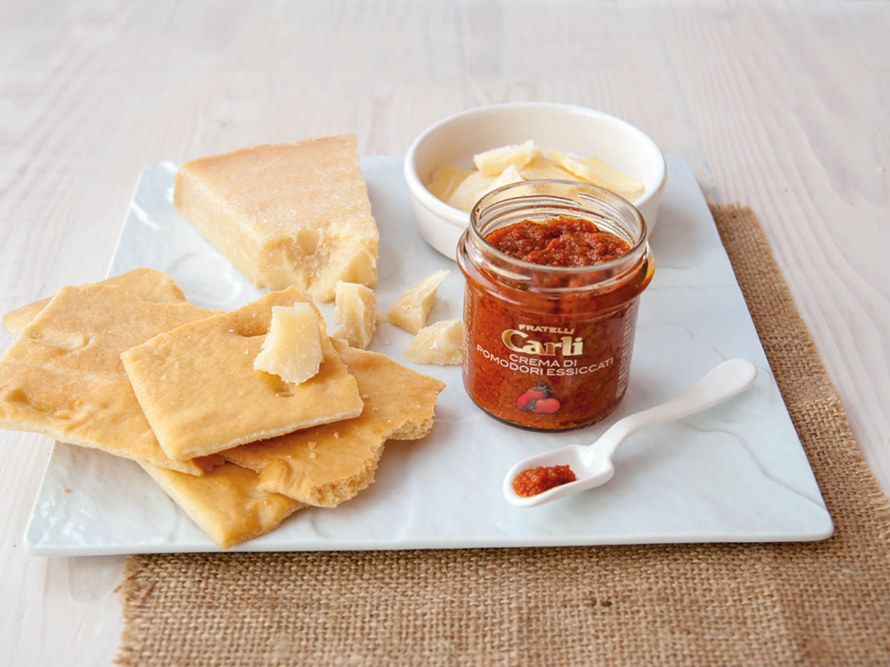 Focaccia with Sundried Tomato Spread