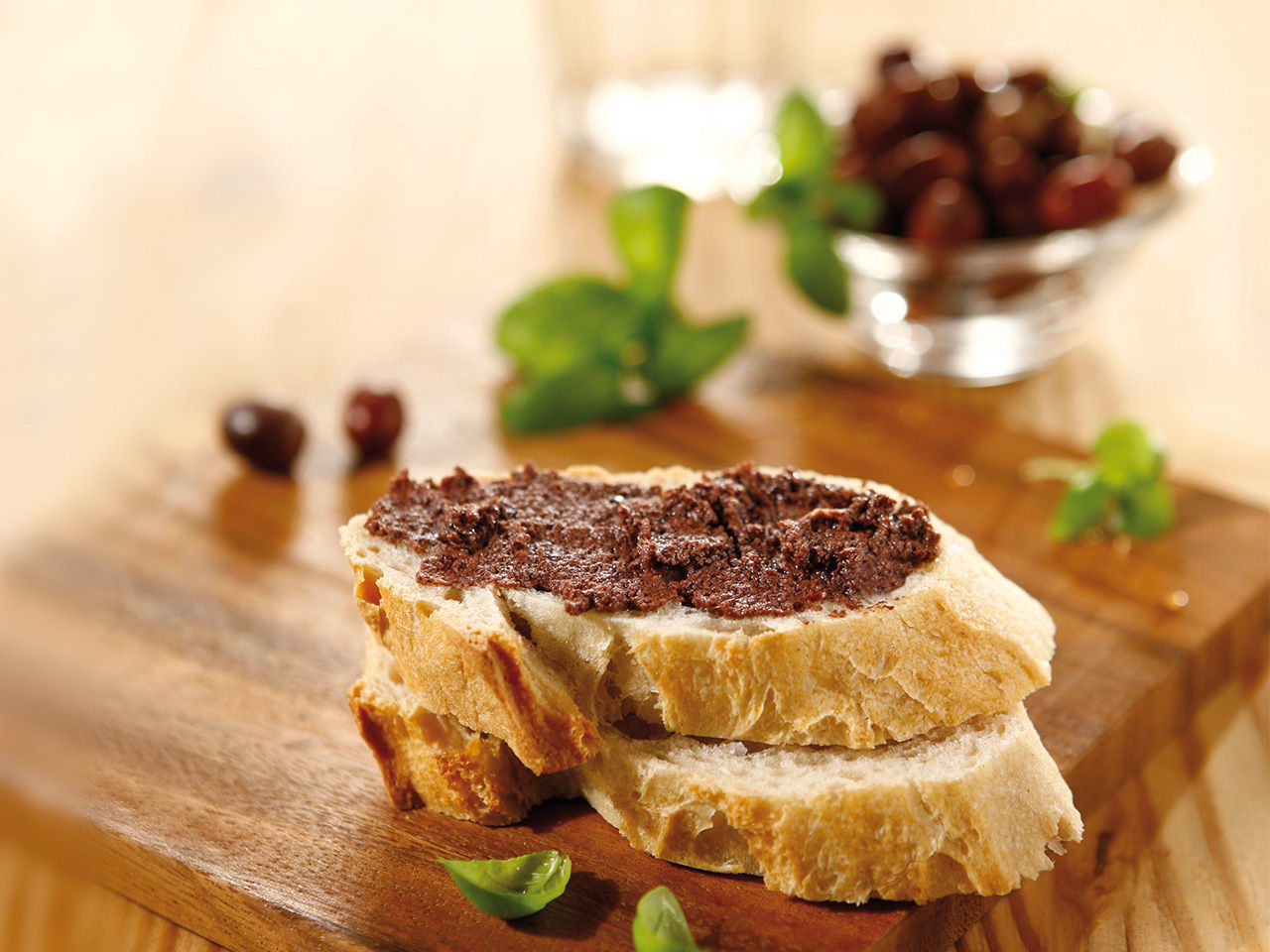 Bread with Taggiasca Olive Spread